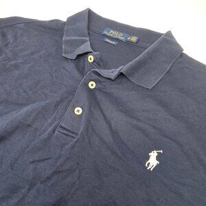 Polo Ralph Lauren Navy Blue Performance Classic Fit Polo Shirt Men's Size XL